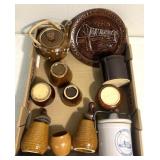 Stoneware/tea pot/cups/jar