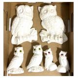 Owl figures decor