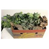 Artificial greenery/plants wooden decor