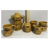 Vintage Japan Embossed Fruit / Harvest Ceramic