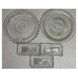 Glassware service trays
