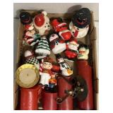 Christmas candle decor