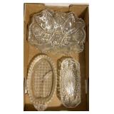 Clear glassware servers