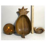 Wood server/decor