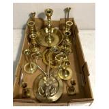 Brass themed candleholders