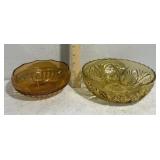tan/amber glass bowls