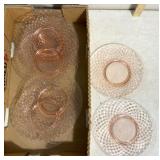 Imperial 8ï¿½ pink diamond quilted plates