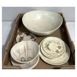 Red Wing Pottery large speckled serving/salad