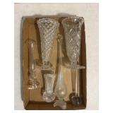 Clear glass/crystal vases