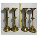 Brass candle holders