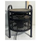 vintage mid-century metal floor fan and air