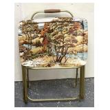 3 TV tray stands foldable with holder