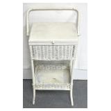 turn-of-the-century wicker craft/sewing cabinet