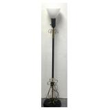 Art Deco-style torchiere floor lamp