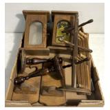 Wooden candle holders/wall hanging decor