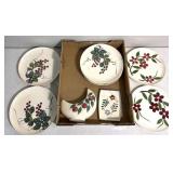 Vintage dishware floral pattern