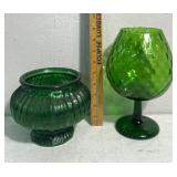 Retro Green glassware