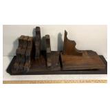 Wood shelves