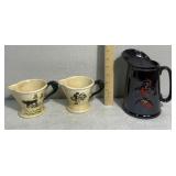 Roaster pitcher/cow roaster mugs