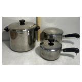 Pots with lids/missing 1 hardware
