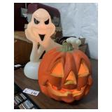 Halloween Ghost Pumpkin Blowmold Decor