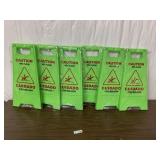 (6) NOS Wet Floor Signs