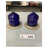 Pair Blue Lens Lights