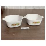 (2) Corning Ware Dishes P-43-B