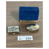 (2) Small Belt Buckles