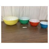 VIntage Primary Color Pyrex Bowls
