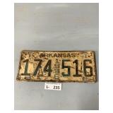 1936 Arkansas License Plate