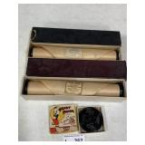Vintage Player Piano Rools & Small Cartoon Film