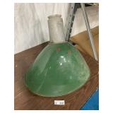 Vintage Porcelain Industrial Hanging Light