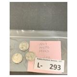 (3) Silver Washington Quarters