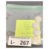 (4) Silver Washington Quarters