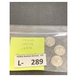 (3) Silver Washington Quarters