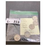 (5) Silver Washington Quarters