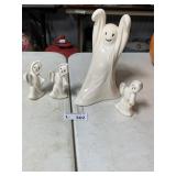 (4) Ceramic Ghosts