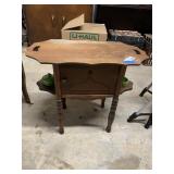 Antique Copper Lined Humidor Smokers Stand