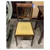 Vintage Duncan Phyfe Style Lyre Back Chair
