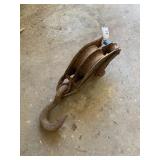 Antique Double Block Pulley