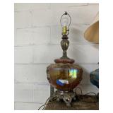 MCM Carnival Glass Table Lamp
