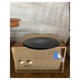 Vintage Silvertone Record Player & Records