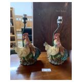 (2) Chicken Lamps