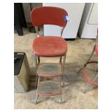 Antique Metal Cosco Stylaire Chair Step Stool
