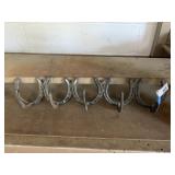 Metal Horse Shoe Coat Hat Rack