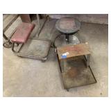 (3) Rolling Shop Stools