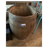 Antique Wood Barrel