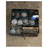 Metal Tackle Box & Fishing Yo-Yos