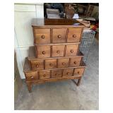 Wood CD Cabinet approx 34 x 12 x 41